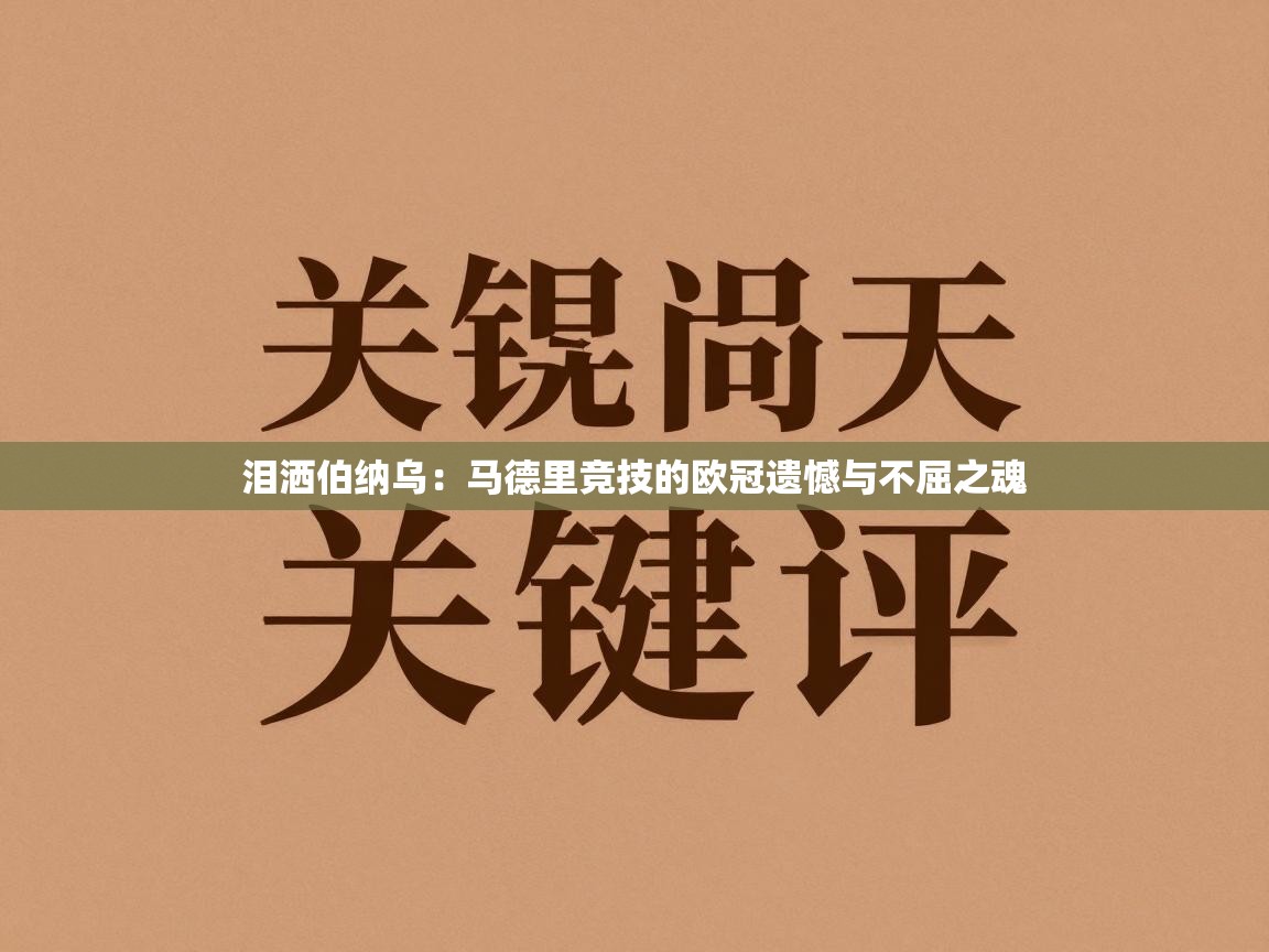 泪洒伯纳乌：马德里竞技的欧冠遗憾与不屈之魂